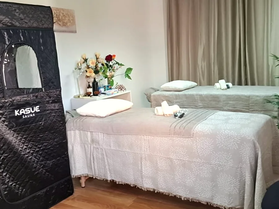 The couple's room and steam sauna